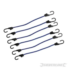 140822 Silverline Bungee Cords 6pk