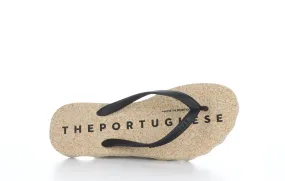 BASE_M Black Rubber Strap Beach Flip-Flops|BASE_M Tong de Plage in Noir