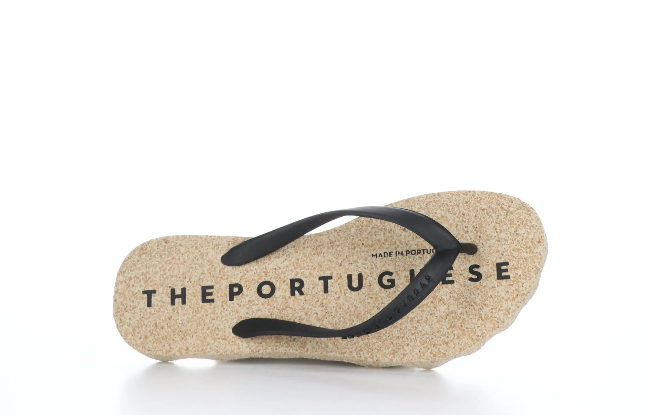 BASE_M Black Rubber Strap Beach Flip-Flops|BASE_M Tong de Plage in Noir