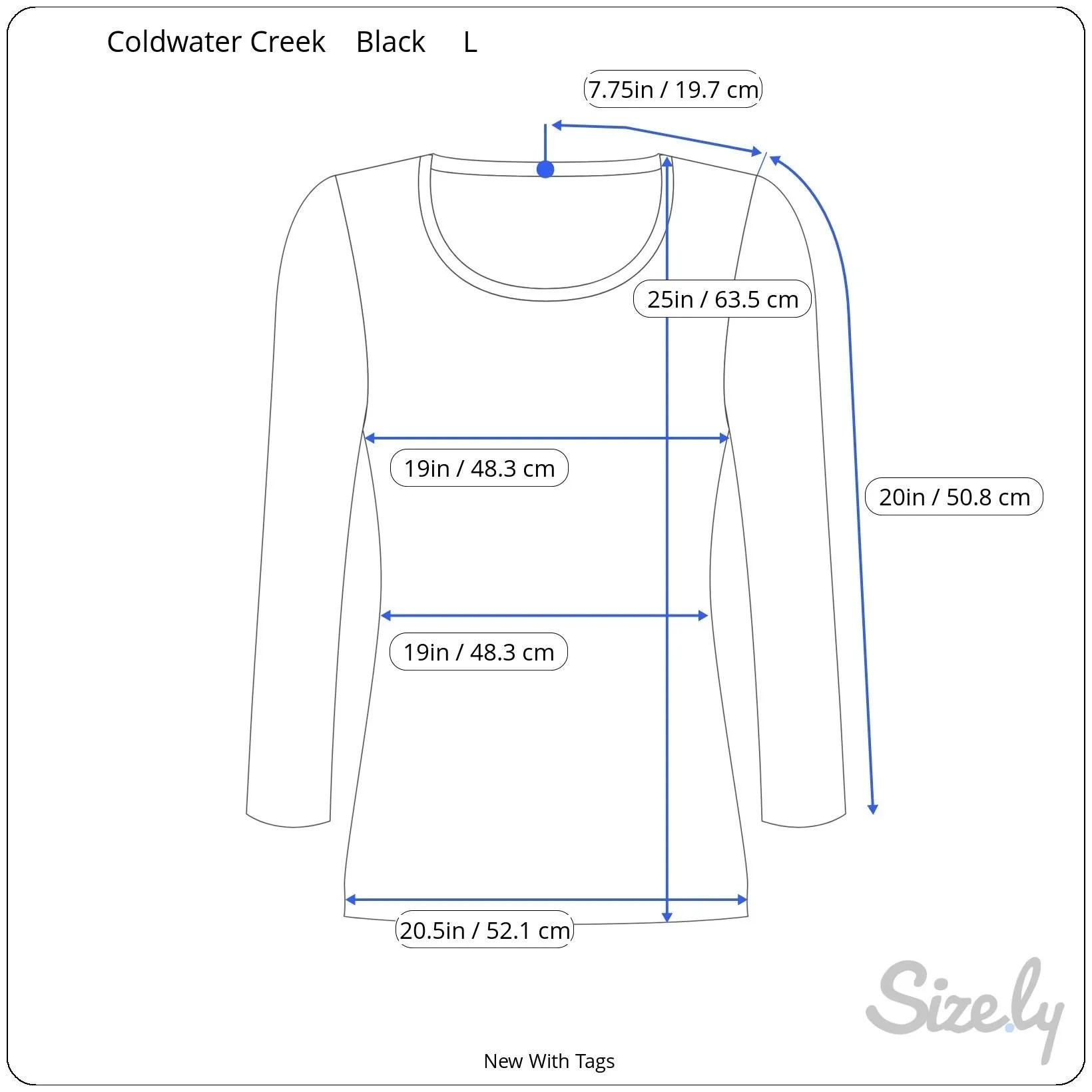 Coldwater Creek Womens Black Silk Blend Boat Neck Long Sleeve Knit Sweater New L