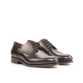 DapperFam Vero in Dark Brown Men's Italian Cordovan Leather Derby