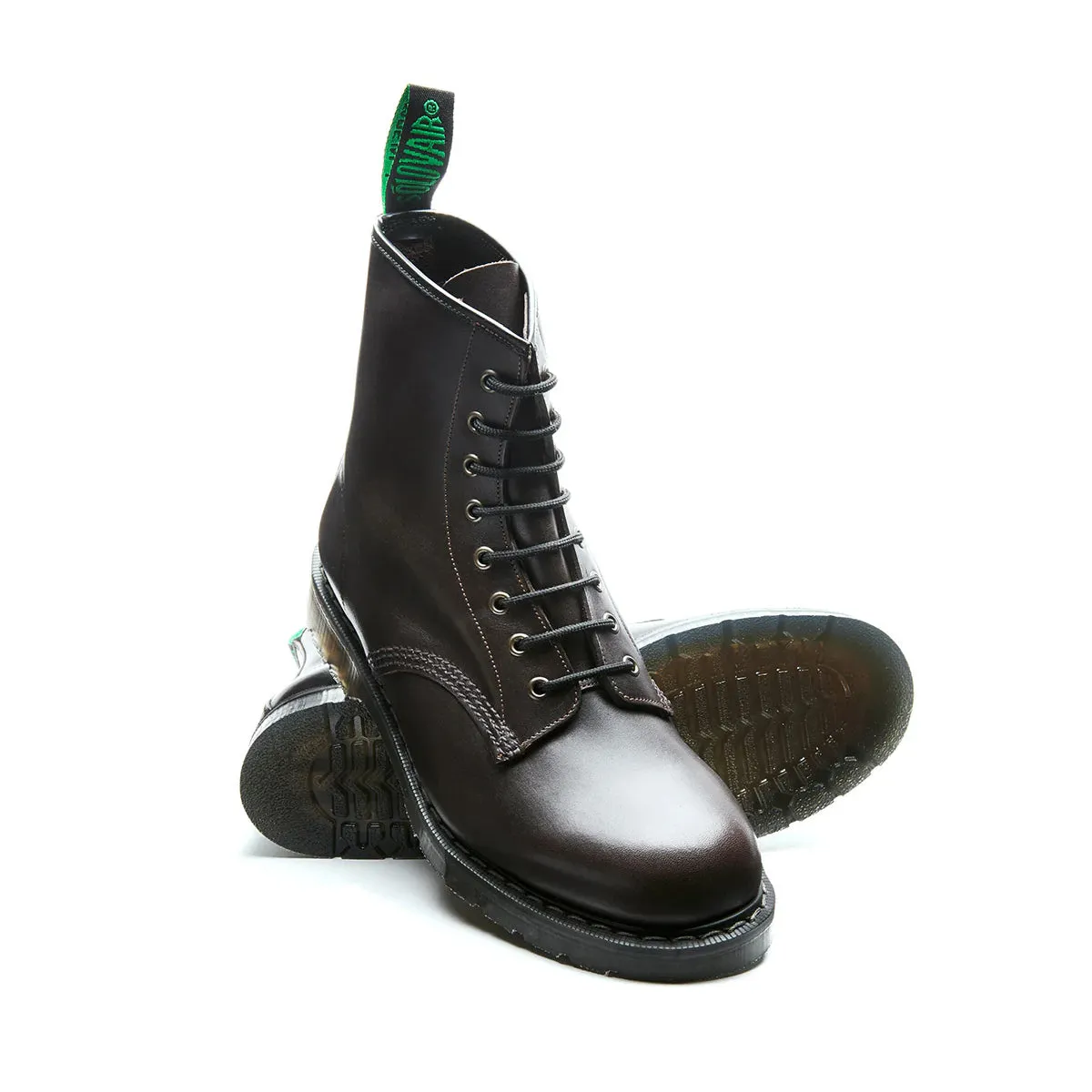 Derby Boot 8-Loch - Dark Brown Greasy