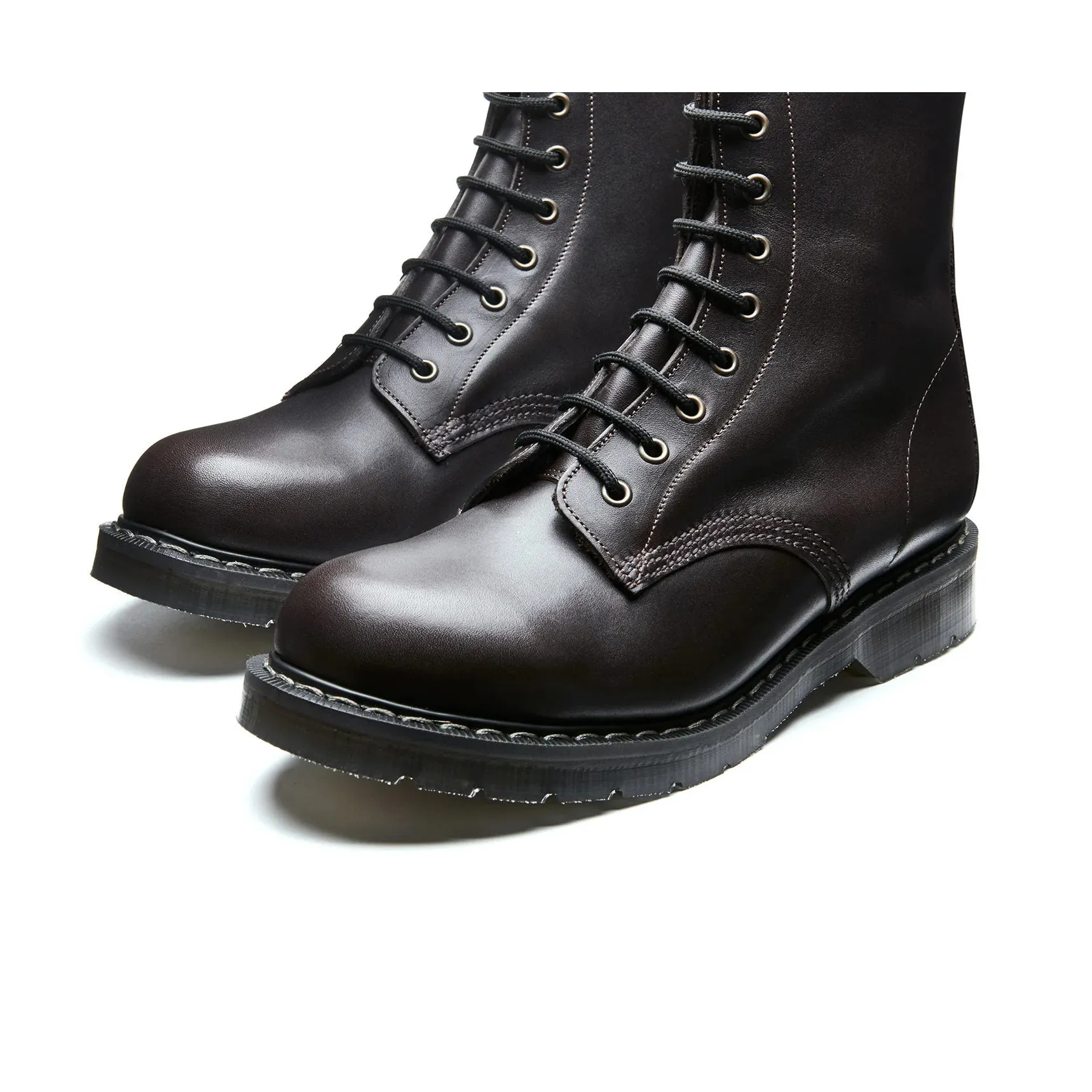 Derby Boot 8-Loch - Dark Brown Greasy