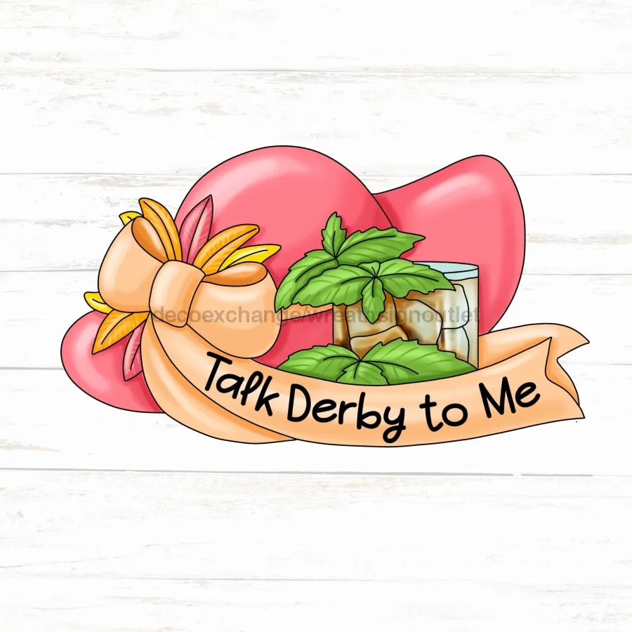 Derby Sign, Derby Hat wood sign, PCD-W-092, 22" Door Hanger