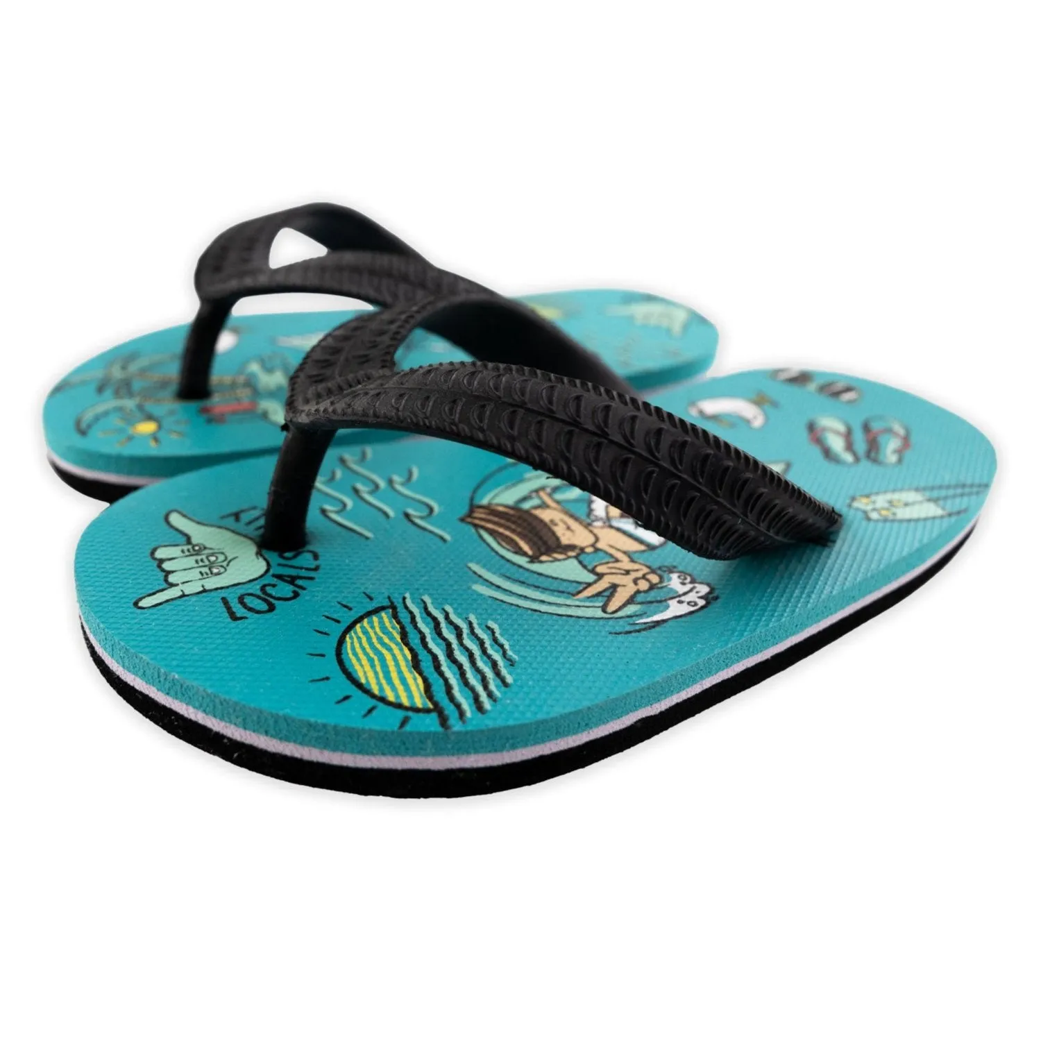 Earth Nymph Boys "Surf Adventure" Flip Flops