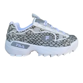Fila scarpa sneakers da donna D-Formation R 1010858.13T bianco-grigio ghiaccio