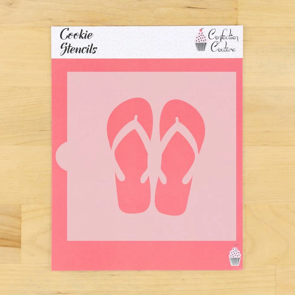 Flip Flops Cookie Stencil