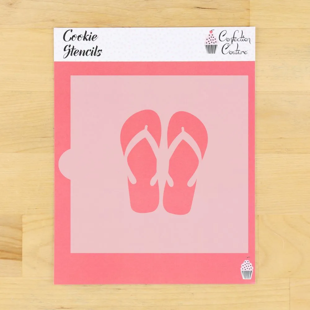 Flip Flops Cookie Stencil