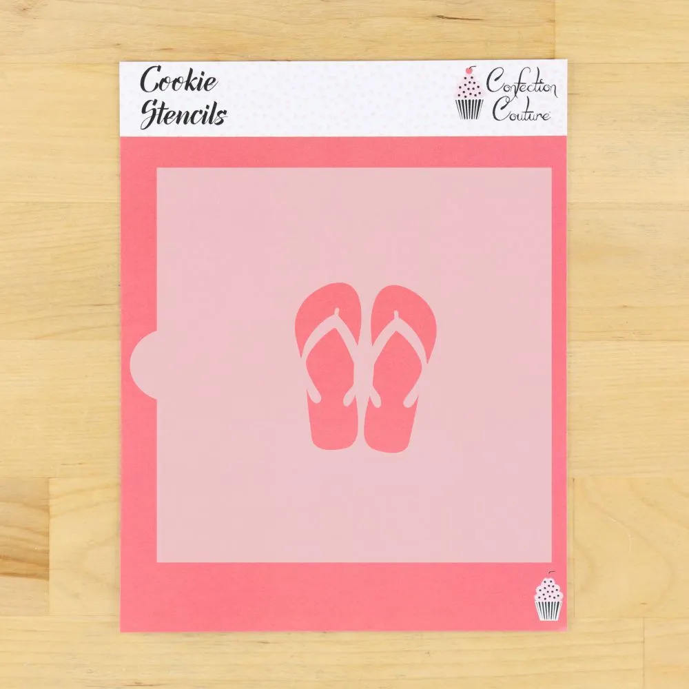 Flip Flops Cookie Stencil