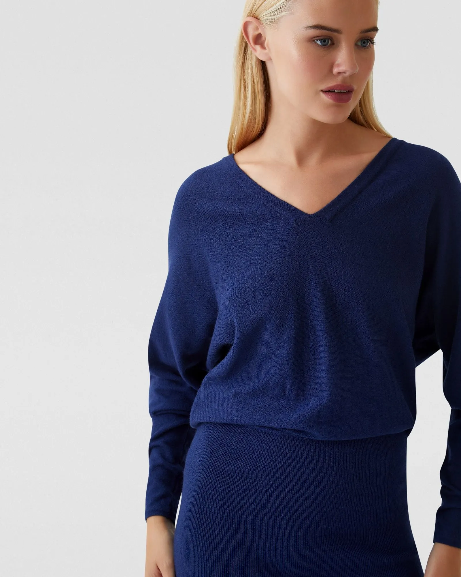 Francesca V-Neck Knitted Dress