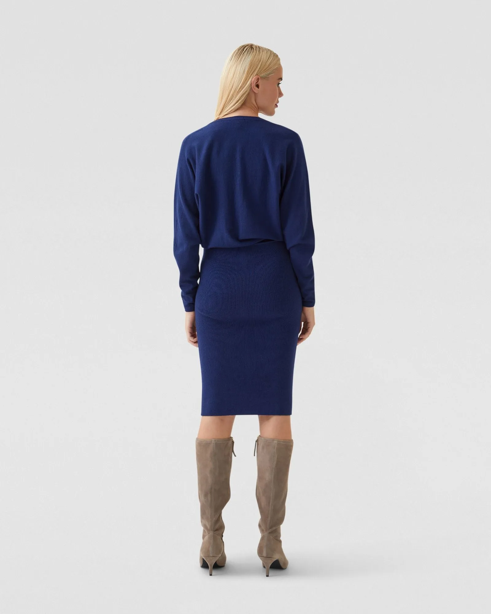 Francesca V-Neck Knitted Dress