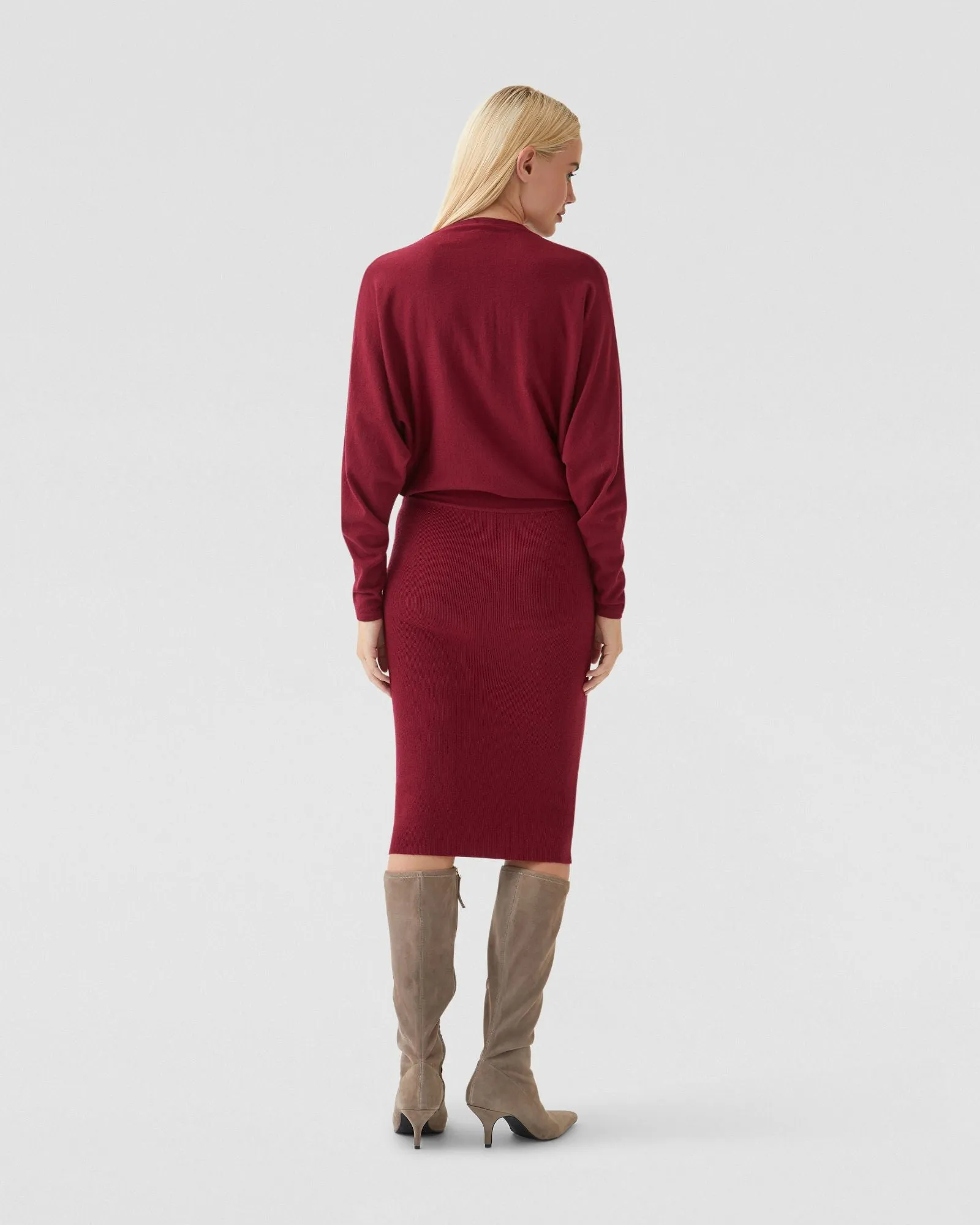 Francesca V-Neck Knitted Dress