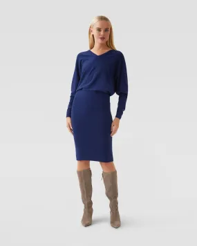 Francesca V-Neck Knitted Dress