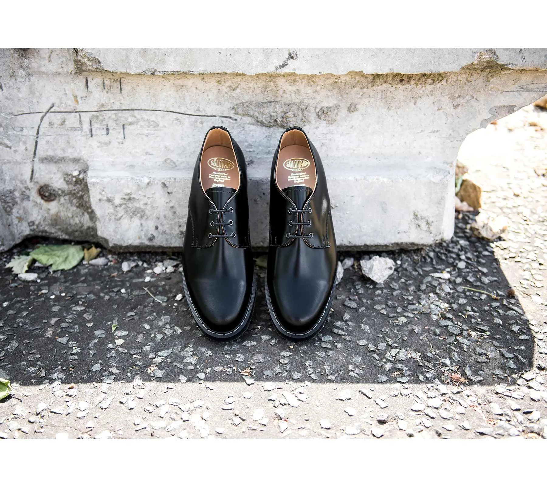 Gibson Shoe 3 Eye - Schwarz Hi Shine