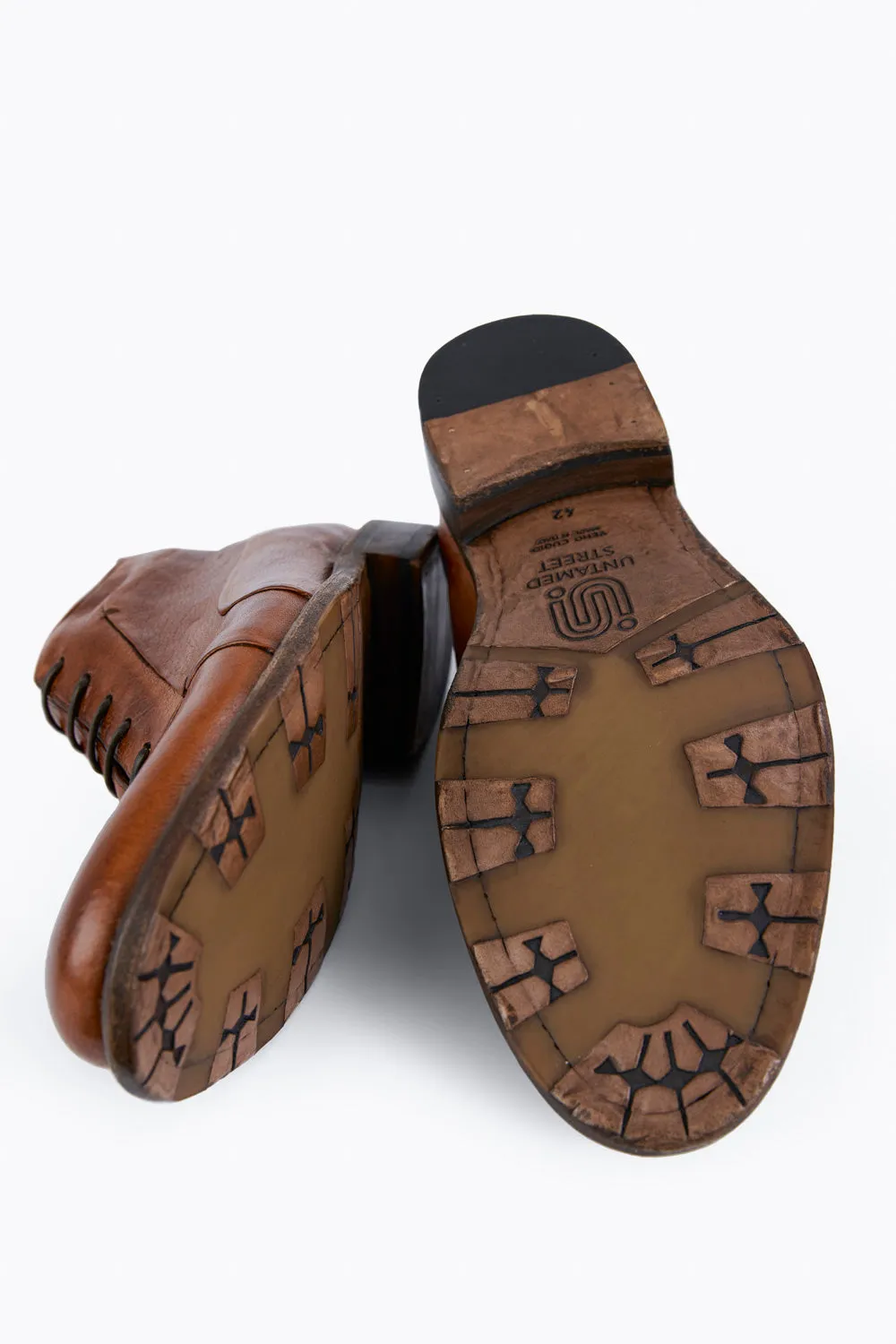 KNIGHTON EDGE rich-cognac chukka boots.