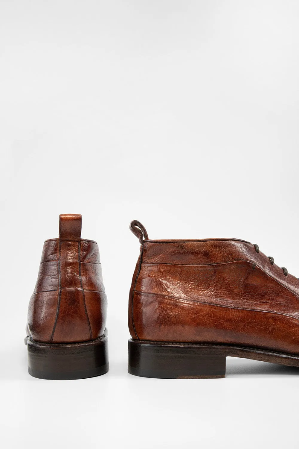 KNIGHTON EDGE rich-cognac chukka boots.