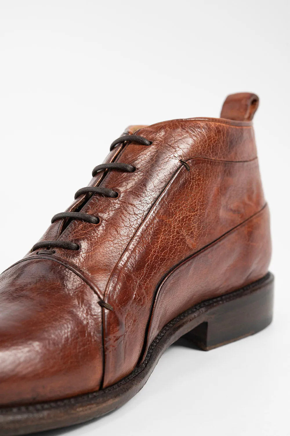 KNIGHTON EDGE rich-cognac chukka boots.