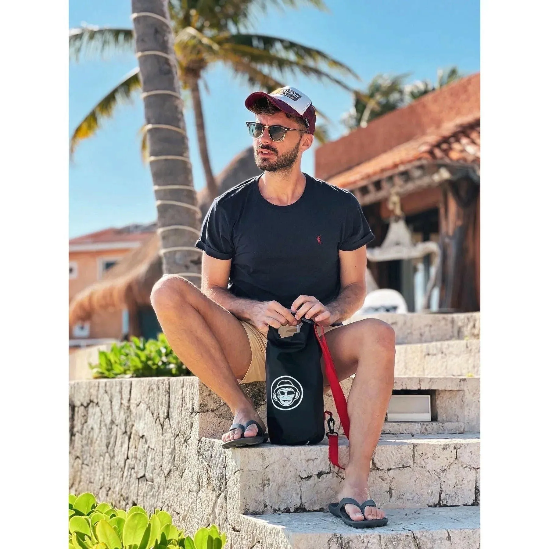 Night Platinum Flip Flops & Drybag by GUDO