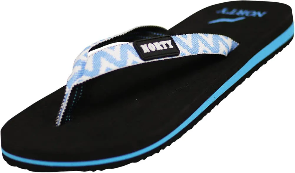 Norty WOMENS 5-10 SANDAL BLACK BLUE   12101