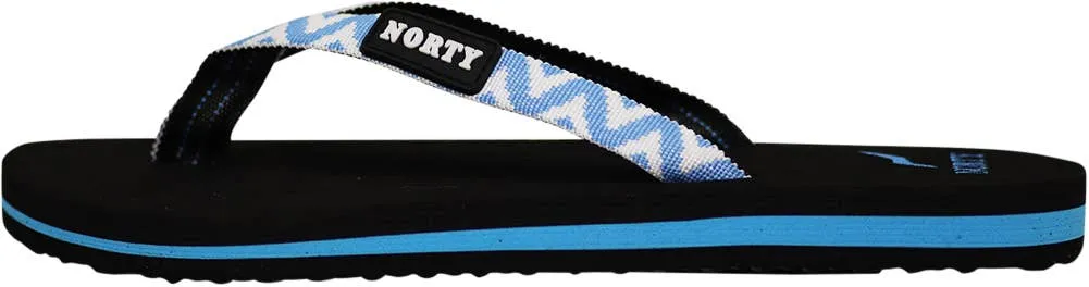 Norty WOMENS 5-10 SANDAL BLACK BLUE   12101