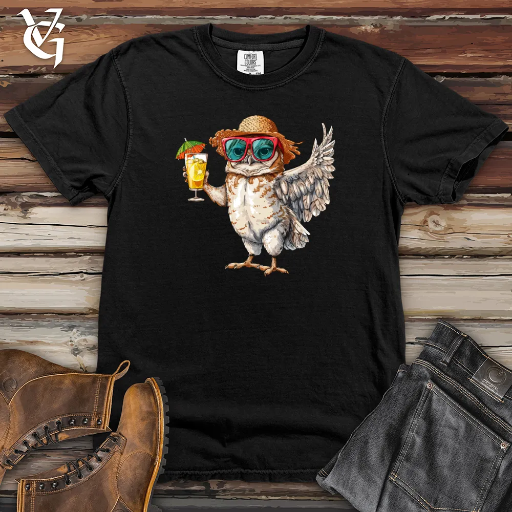 Owl Beach Vacation Heavy Cotton Comfort Colors Tee