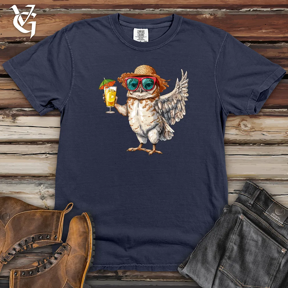 Owl Beach Vacation Heavy Cotton Comfort Colors Tee