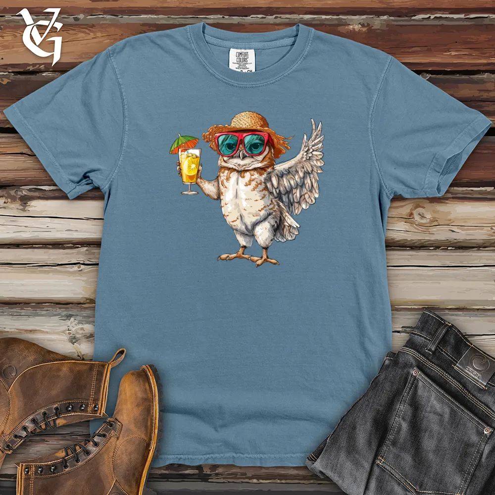 Owl Beach Vacation Heavy Cotton Comfort Colors Tee
