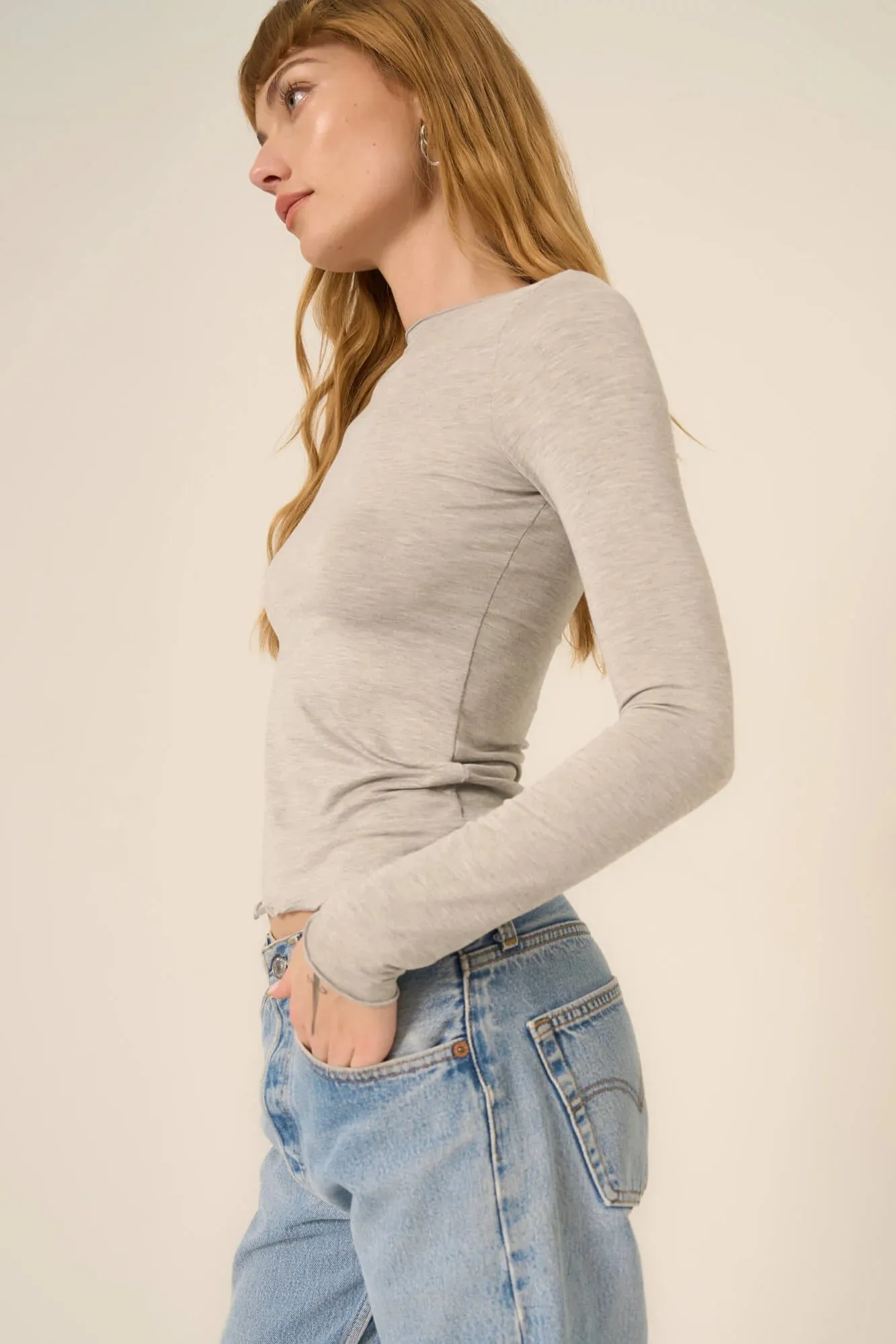 Project Social T Vera Boat Neck Long Sleeve
