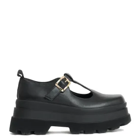 Silent Amity Trident Platform Mary Jane Shoes-Black-Size 10-Clearance