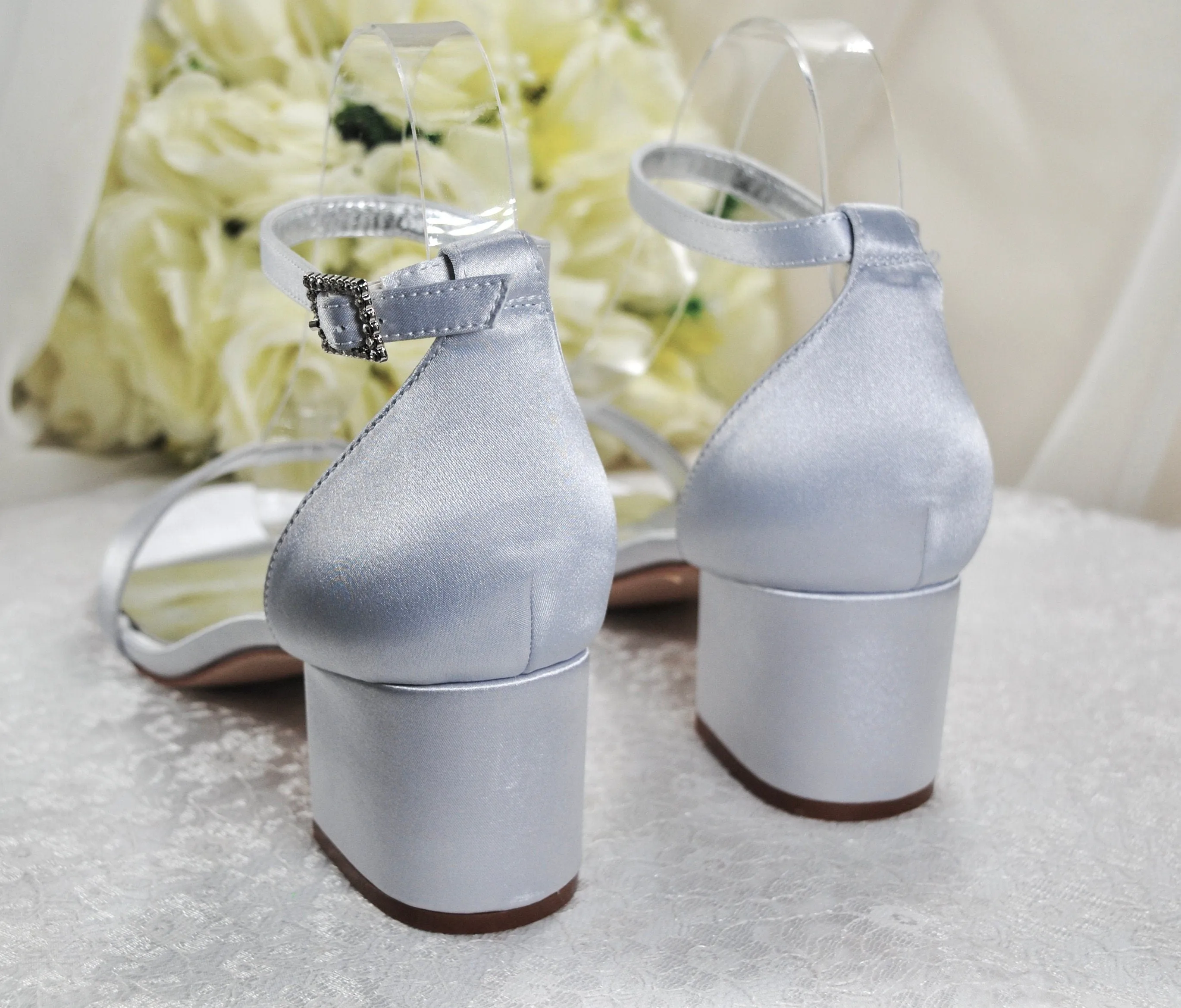 Silver Bridesmaid Sandals- Size UK7/US9.5