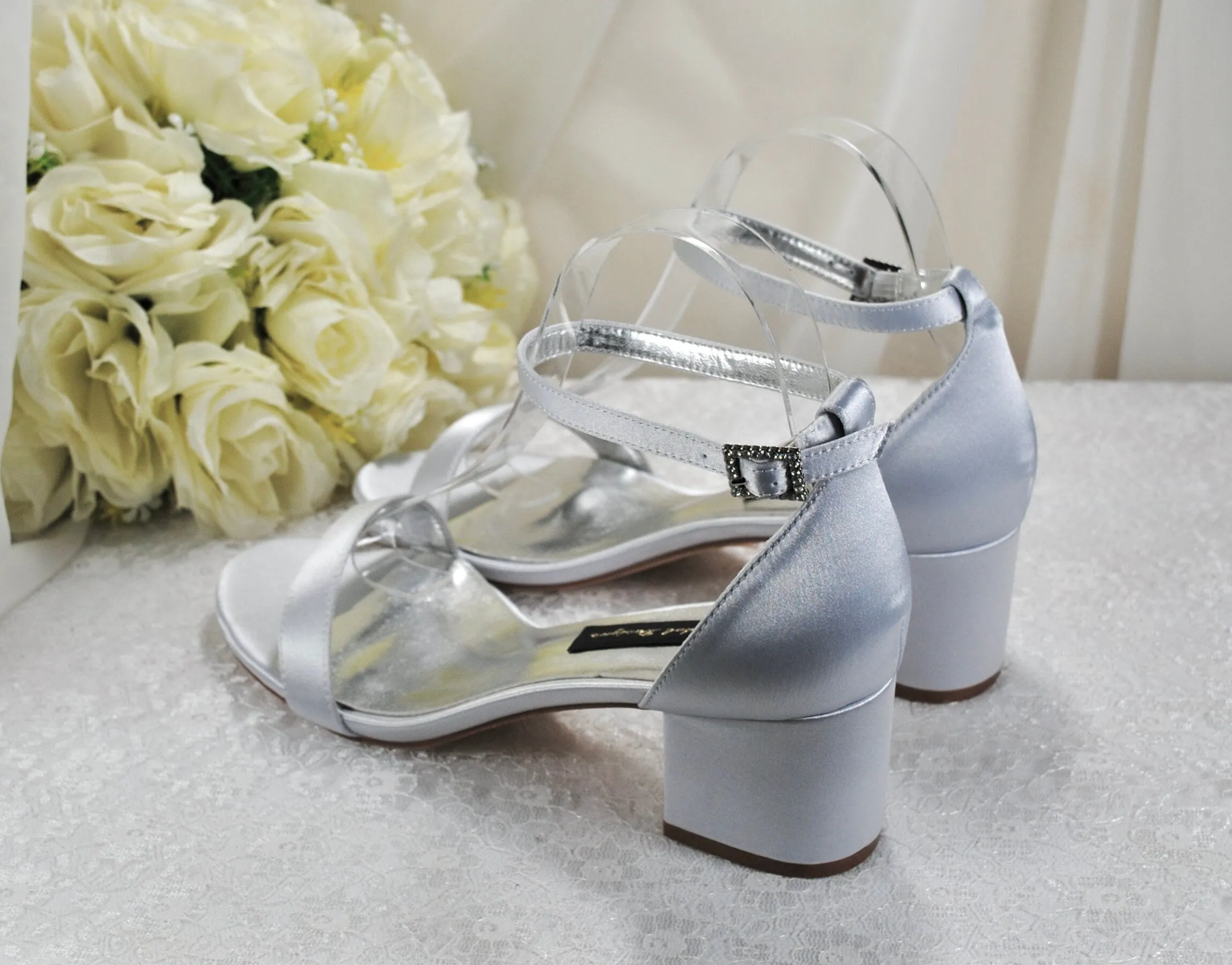 Silver Bridesmaid Sandals- Size UK7/US9.5