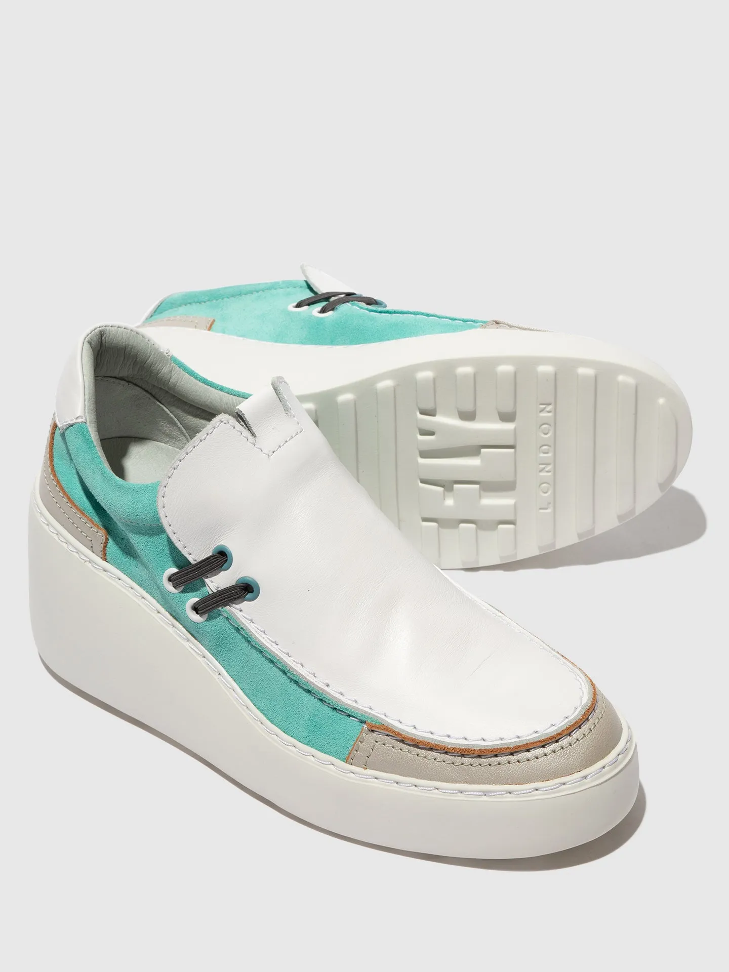 Slip-on Trainers DAVY667FLY SILVER/WHITE/SPEARMINT