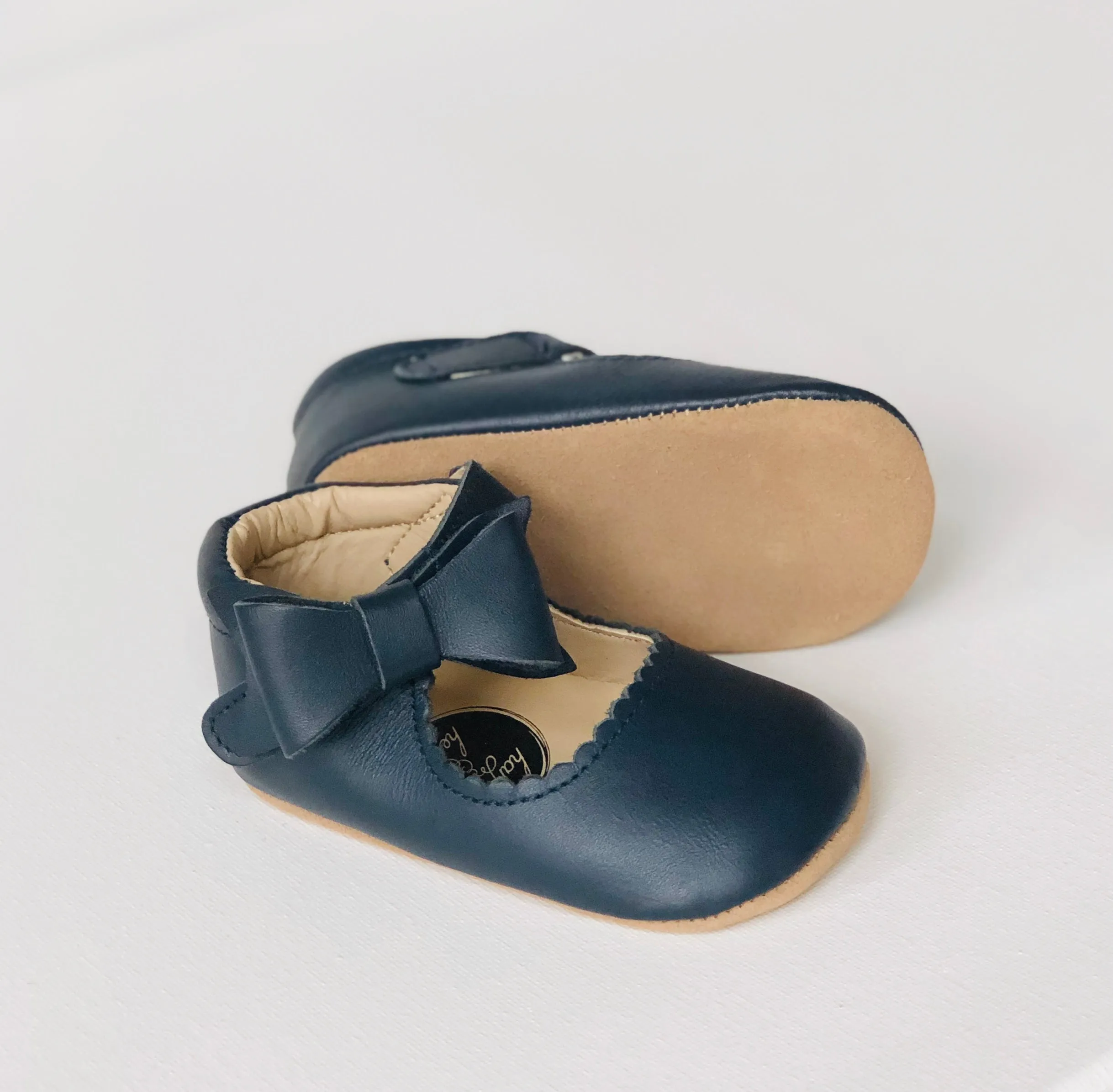 Sweet Mary Janes - Amrin Blue - Soft Soles