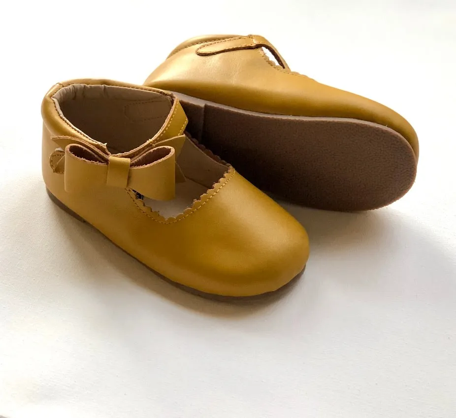Sweet Mary Janes - Marigold - Hard Soles