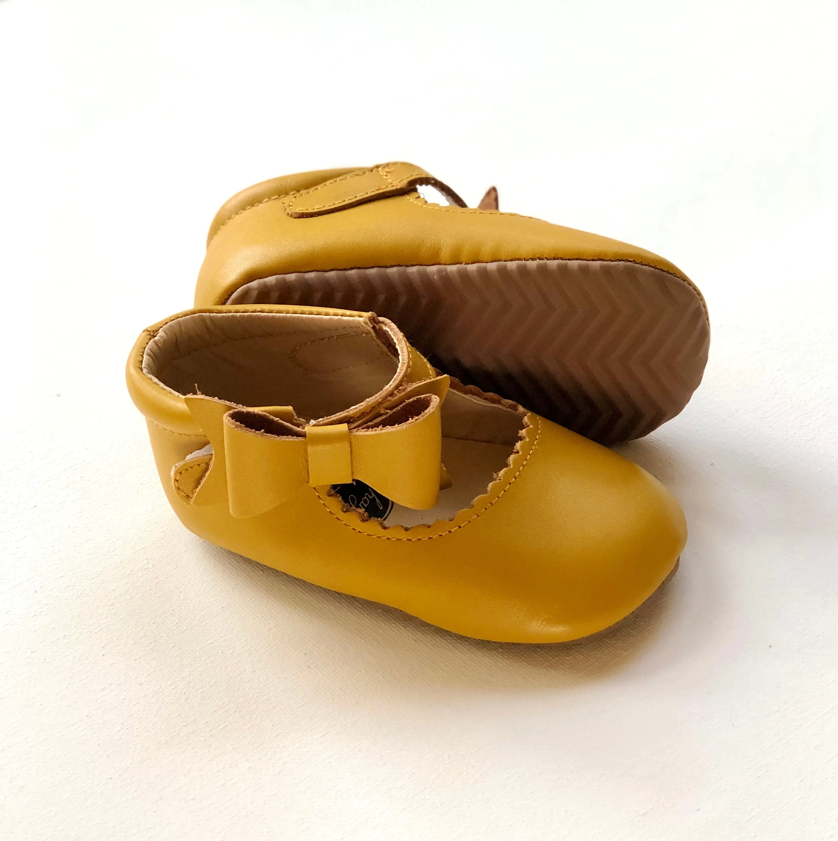 Sweet Mary Janes - Marigold - Soft Sole