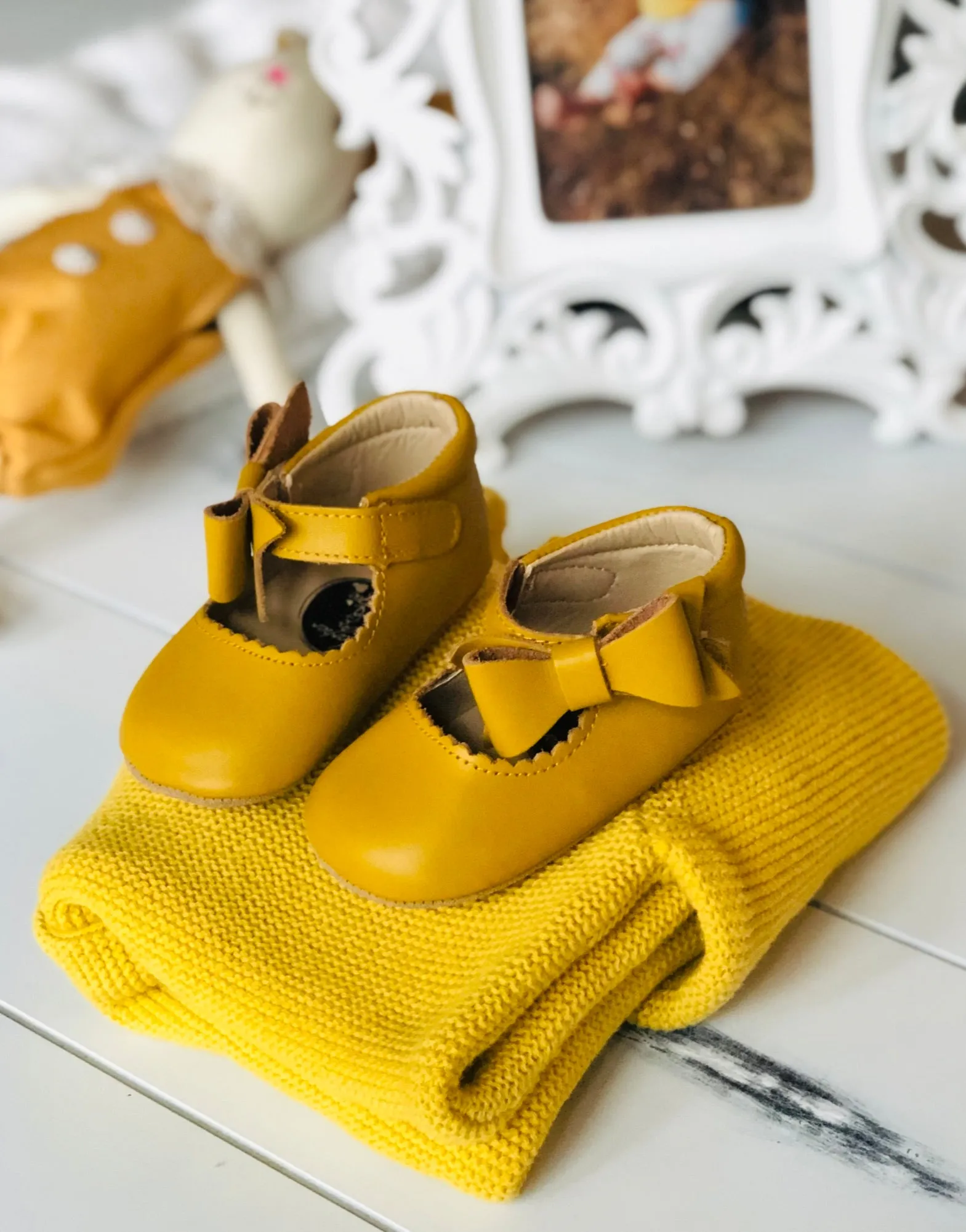 Sweet Mary Janes - Marigold - Soft Sole