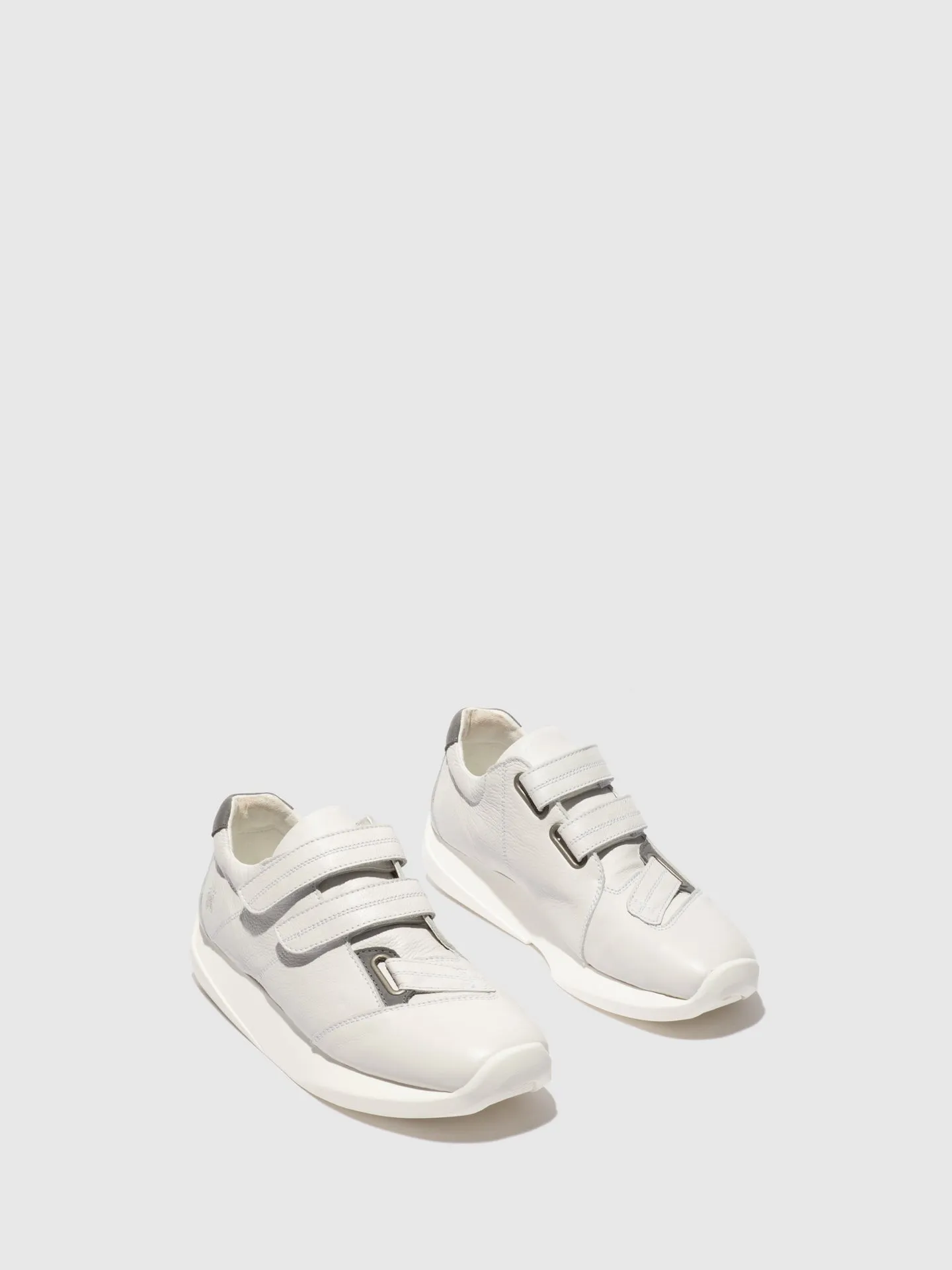Velcro Trainers LECK732FLY BRITO WHITE/BLUE GREY