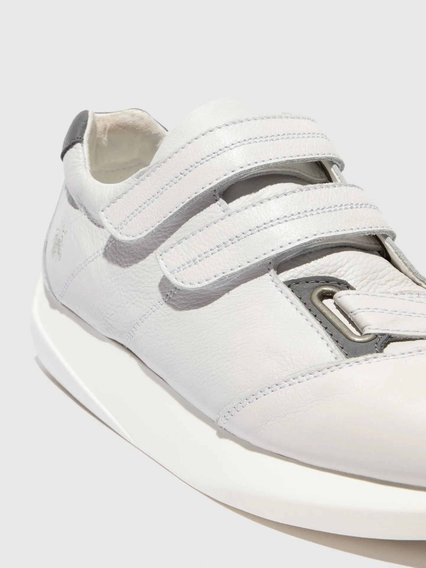 Velcro Trainers LECK732FLY BRITO WHITE/BLUE GREY